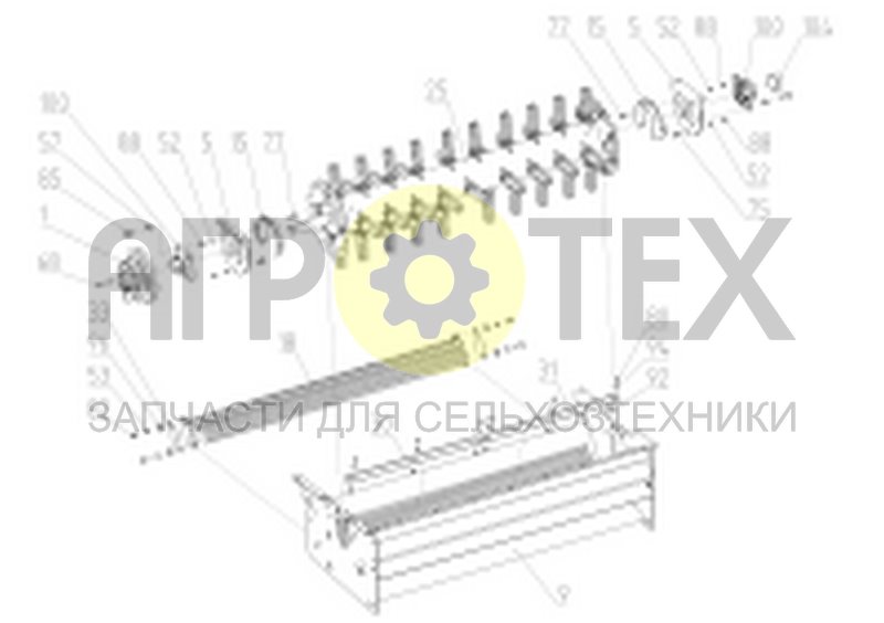 Блок измельчителя (142.14.32.000) (№15 на схеме)